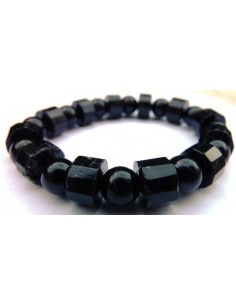 Bracelet tourmaline noire 8 et 6mm