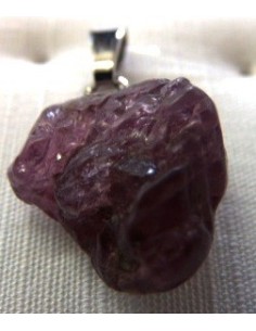 Spinelle rouge octaèdre pendentif