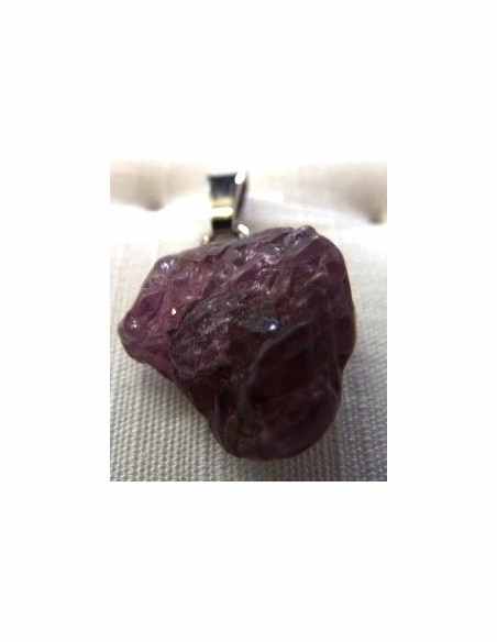 Spinelle rouge octaèdre pendentif