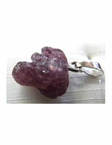 Spinelle rouge octaèdre pendentif