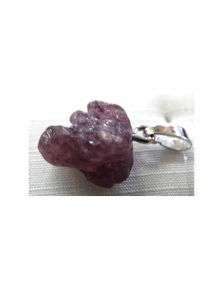 Spinelle rouge octaèdre pendentif