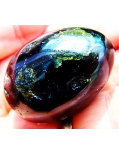 Oeuf Tourmaline verte, jaune 2
