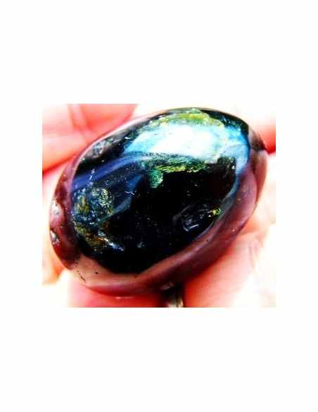 Oeuf Tourmaline verte, jaune