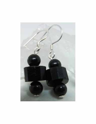 Tourmaline noire Boucles 3 et 6mm