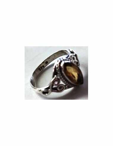 Bague citrine gemme