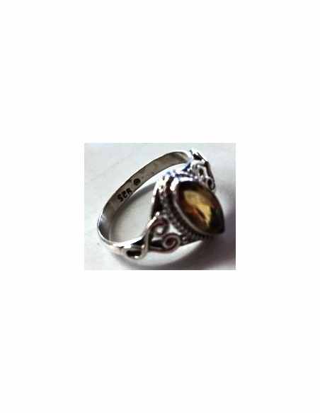 Bague citrine gemme