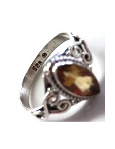 Bague citrine gemme