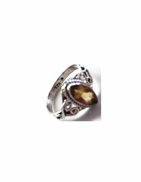 Bague citrine gemme