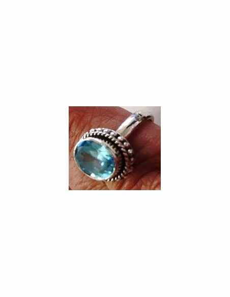 Bague aigue marine  gemme