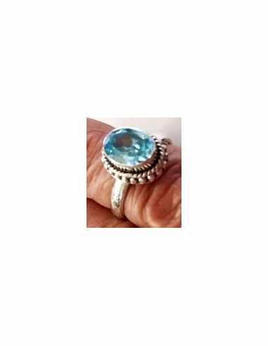 Bague aigue marine  gemme