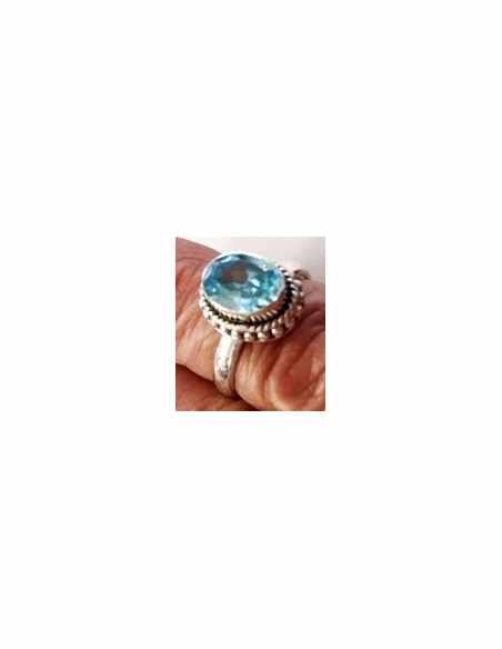 Bague aigue marine  gemme