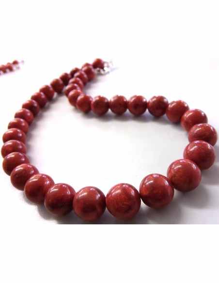 Collier Corail rouge 11,5mm Collier Corail rouge 11,5mm