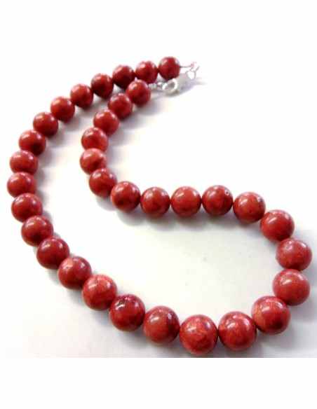 Collier Corail rouge 11,5mm Collier Corail rouge 11,5mm