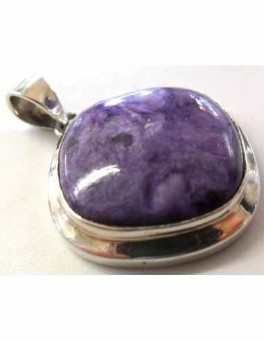 Charoite pendentif losange
