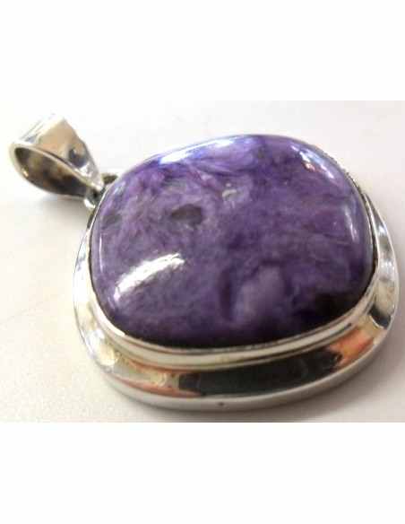 Charoite pendentif losange Charoite pendentif losange