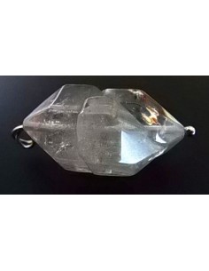 Quartz fume sceptre crocodile pendentif