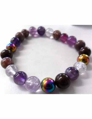 Bracelet  Chakra du couronne 8mm
