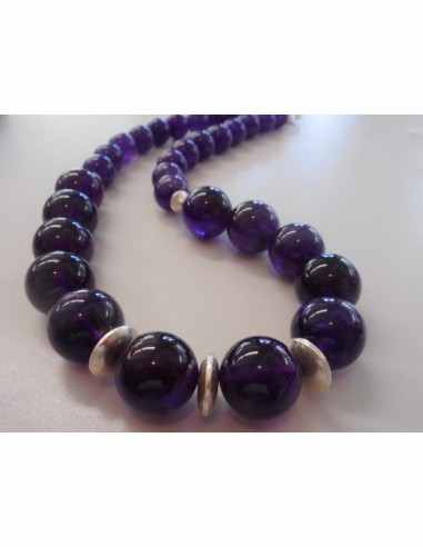 Collier Amethyste  12 et 13MM