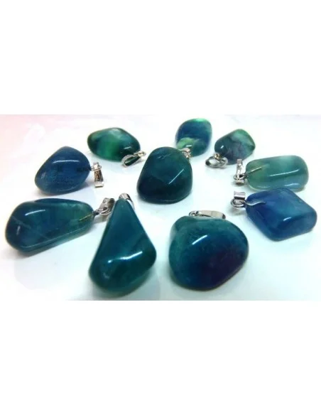 Fluorite pierre percé - pendentif