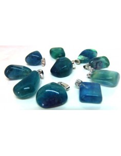 Fluorite pierre percé - pendentif 2