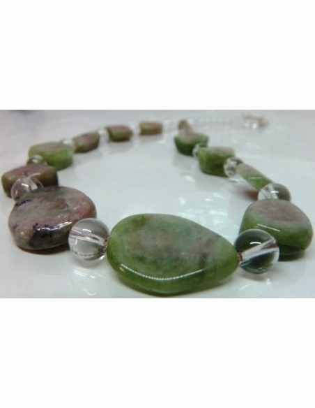 Collier Tourmaline melon d'eau, pasteque