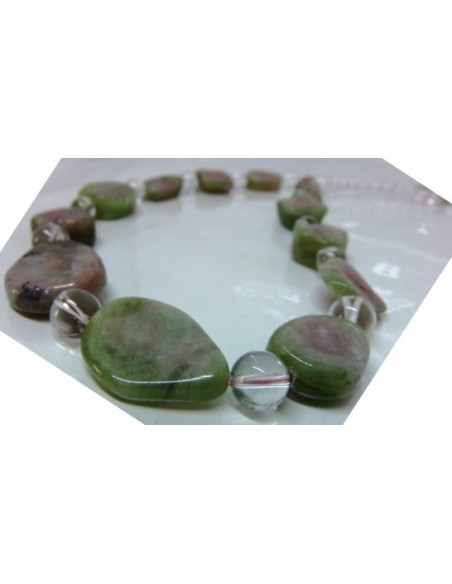 Collier Tourmaline melon d'eau, pasteque