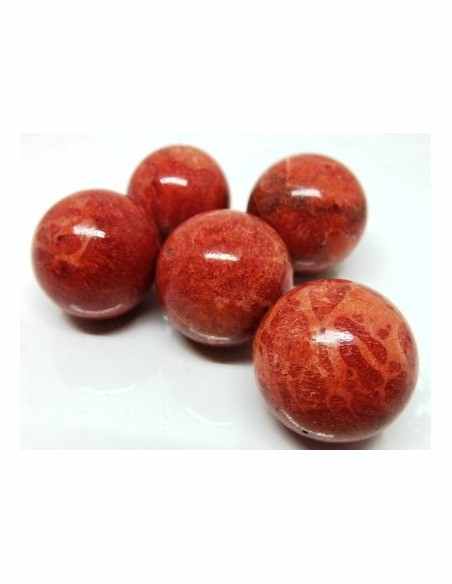 Corail rouge sphere 25mm