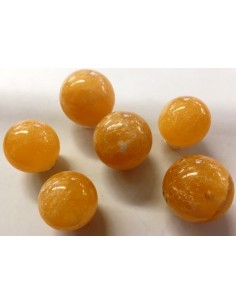 Calcite orange sphere 25 a 30mm 2