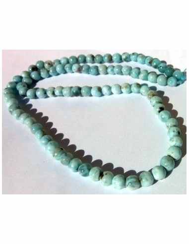 Larimar 5mm collier