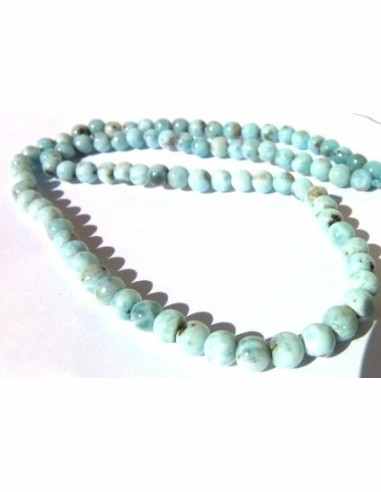 Larimar 5mm collier