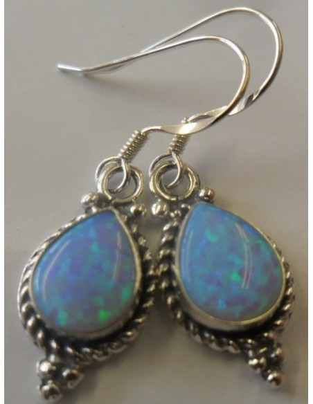 Boucles d'oreilles en opale noble