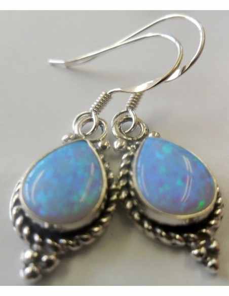 Boucles d'oreilles en opale noble