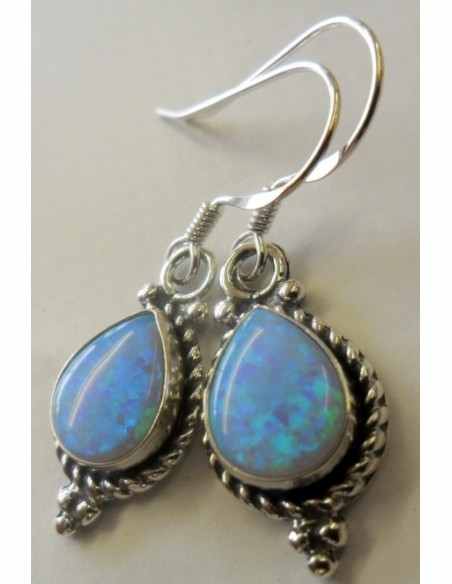 Boucles d'oreilles en opale noble