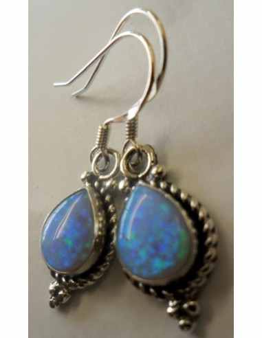 Boucles d'oreilles en opale noble