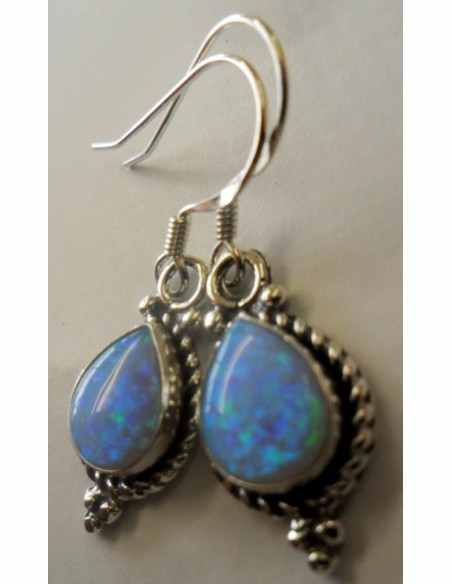 Boucles d'oreilles en opale noble