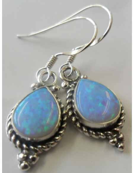 Boucles d'oreilles en opale noble