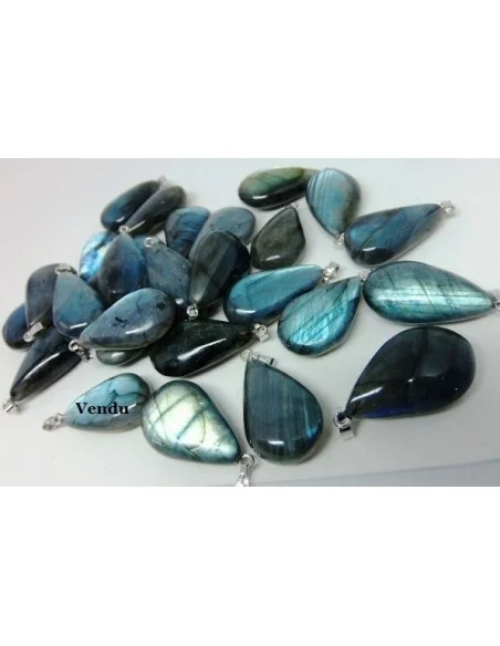 Labradorite pendentif argent