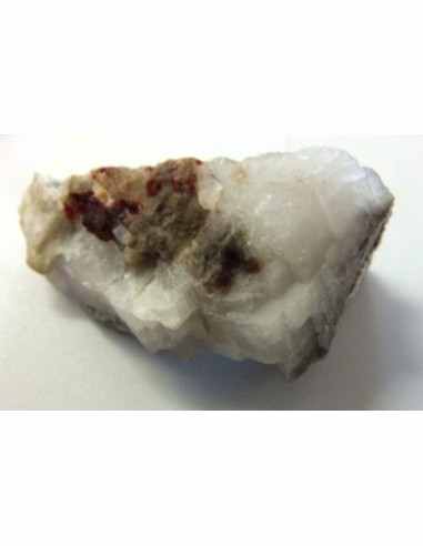 Ticalconite avec cristaux cinabre