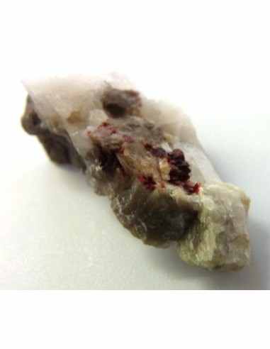 Ticalconite avec cristaux cinabre