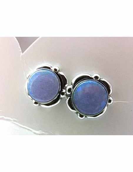 Opale noble boucles doreiles