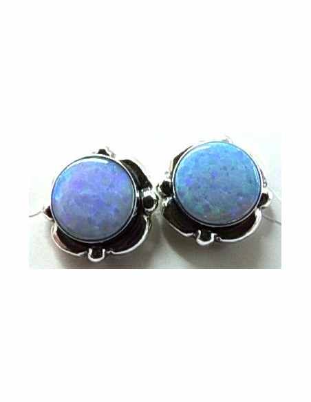 Opale noble boucles doreiles