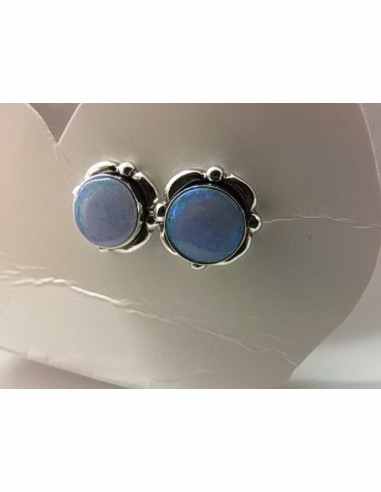 Opale noble boucles doreiles