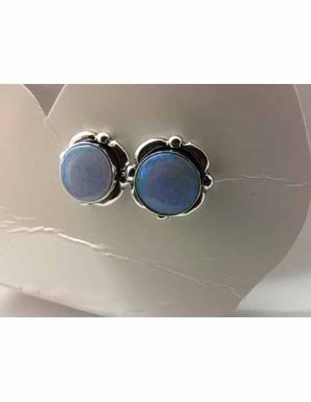 Opale noble boucles doreiles