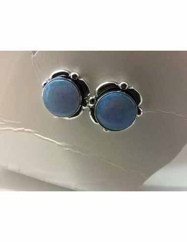 Opale noble boucles doreiles