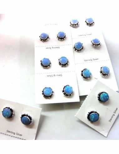 Opale noble boucles doreiles