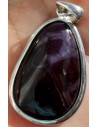 Sugilite argent pendentif