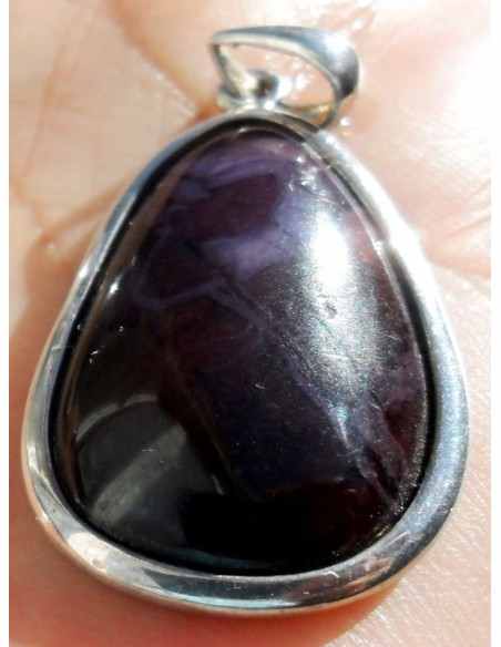 Sugilite argent pendentif