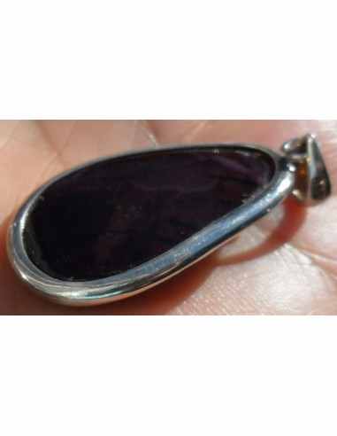 Sugilite argent pendentif