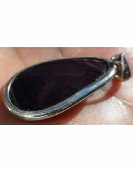 Sugilite argent pendentif