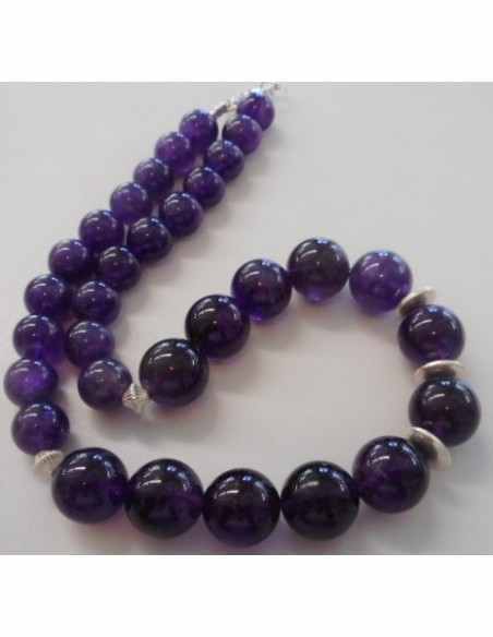 Collier Amethyste  12 et 13MM Collier Amethyste  12 et 13MM